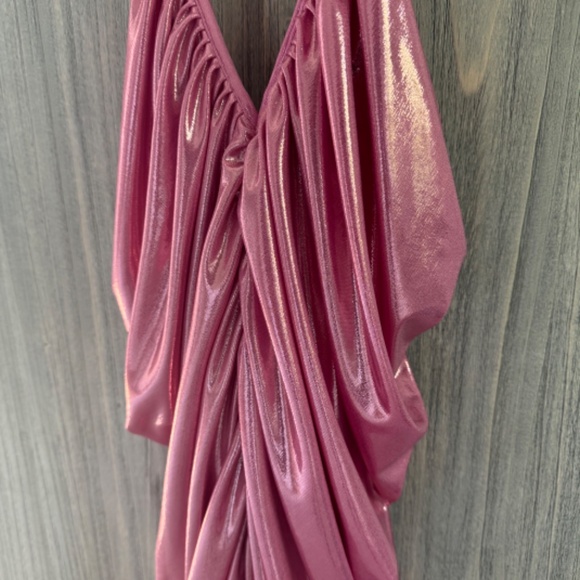 NORMA KAMALI Diana Slip mini Dress in Candy Pink - Picture 4 of 5